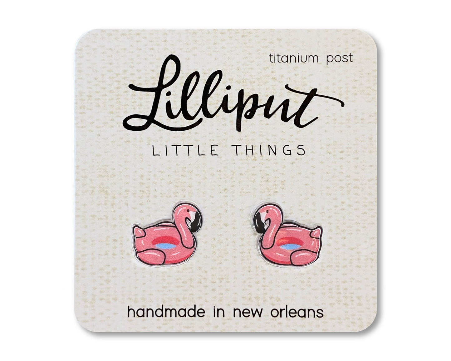 Flamingo Pool Float Earrings // Pink Flamingo Earrings // Summer Earrings // Quirky Earrings // Funky Earrings // Novelty Earrings // Unique
