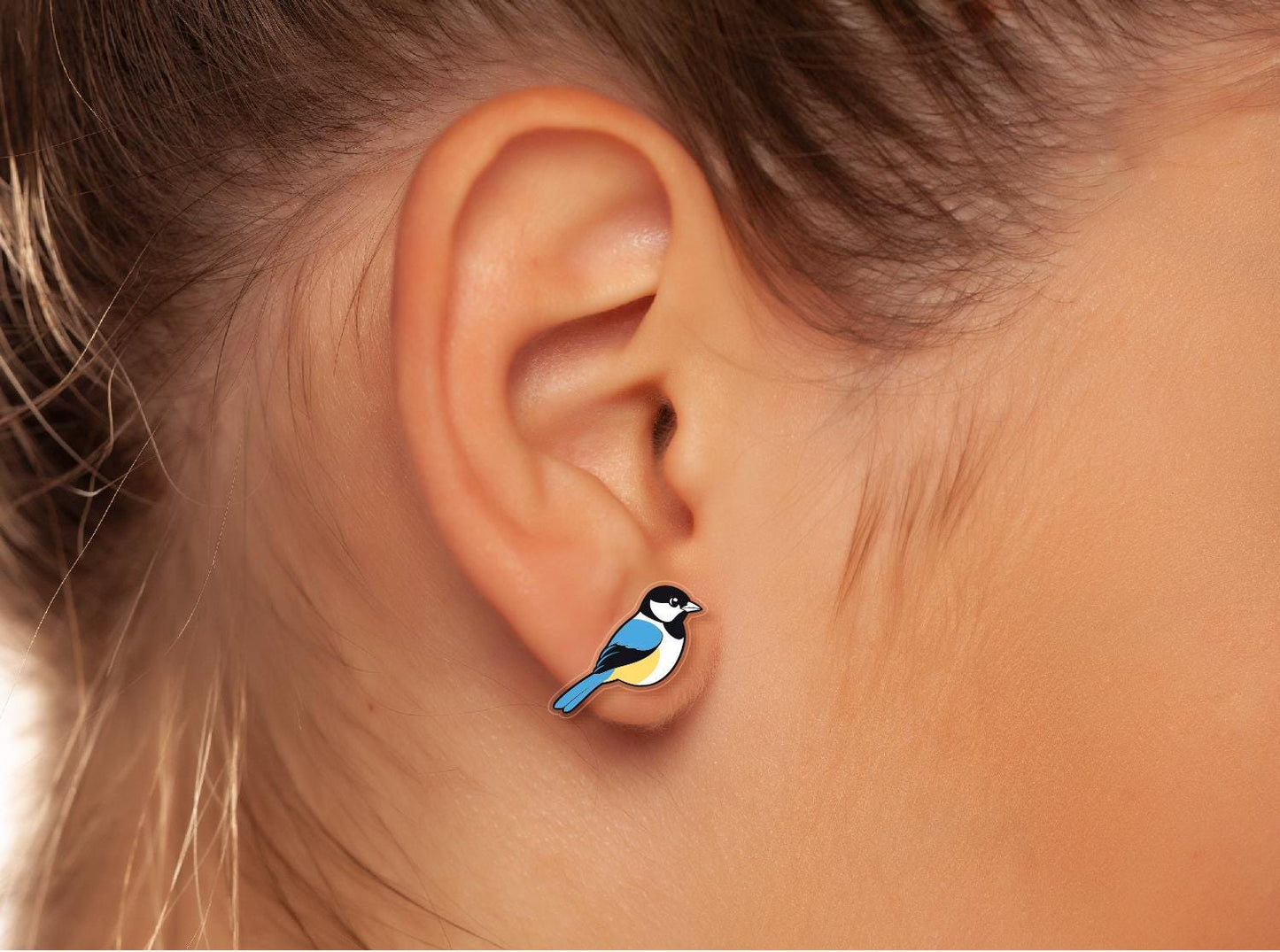 Chickadee Earrings // Bird Earrings // State Bird Earring // Chickadee Studs // Bird Lover Gift // Mother's Day Gift