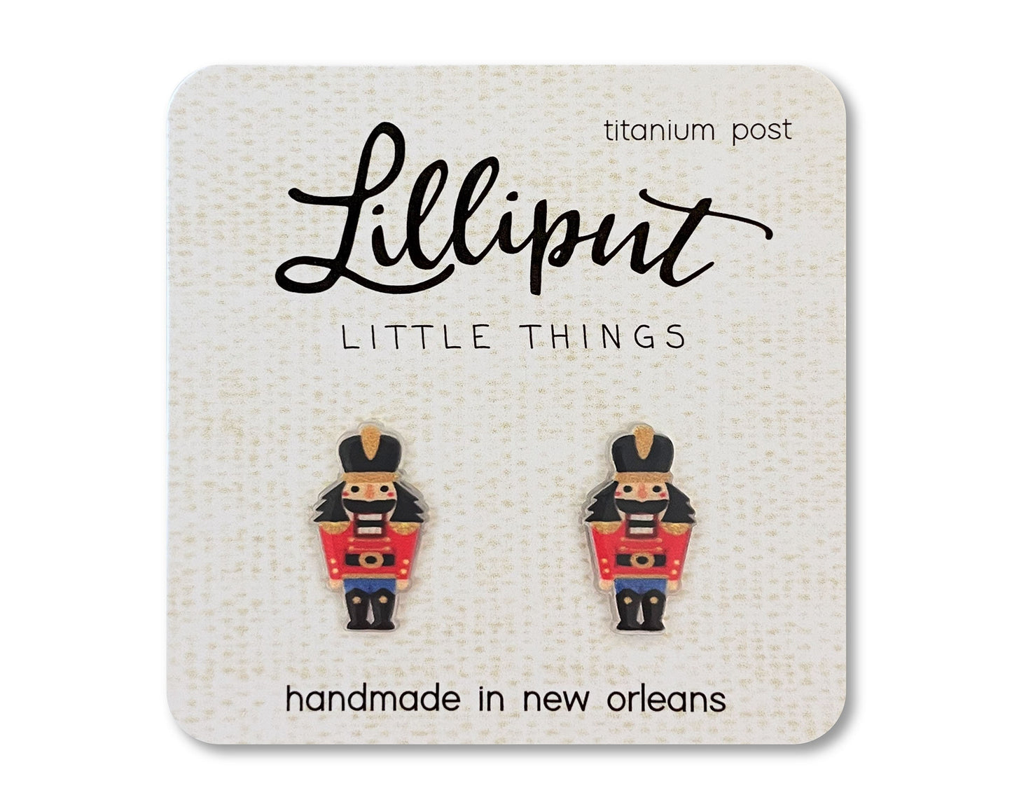 Nutcracker Earrings // Christmas Earrings // Whimsical Earrings // Fun Earrings for Kids // Stocking Stuffer