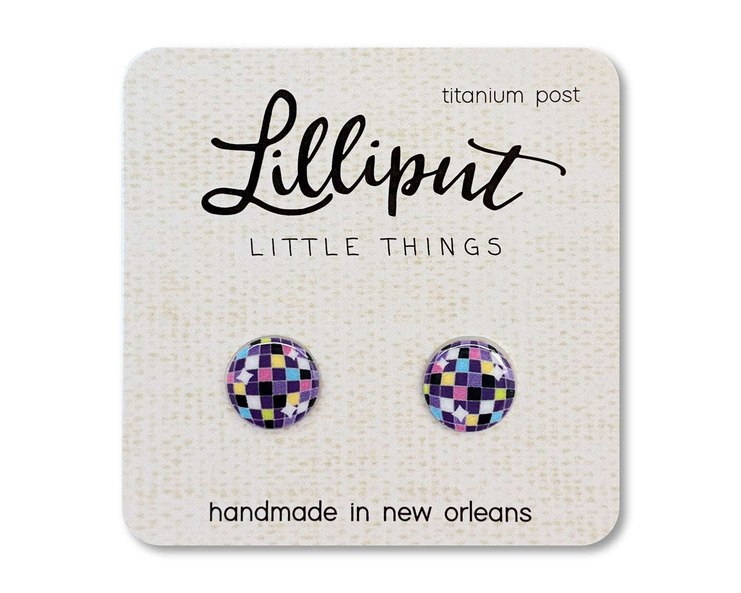 Disco Ball Earrings // Disco Ball Studs // Funky Earrings // Cool Earrings // Fun Earrings // Novelty Earrings