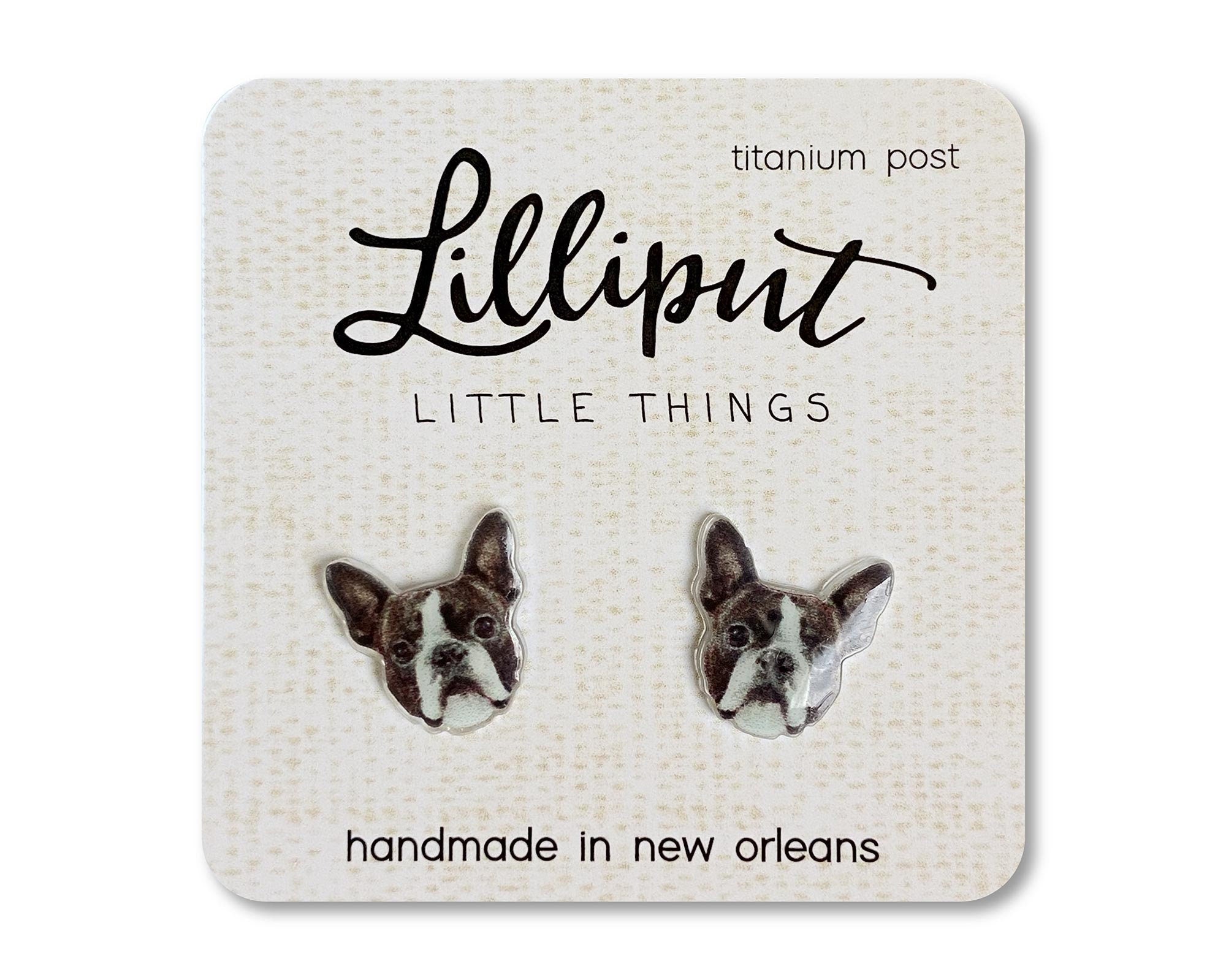 Boston terrier sale earrings