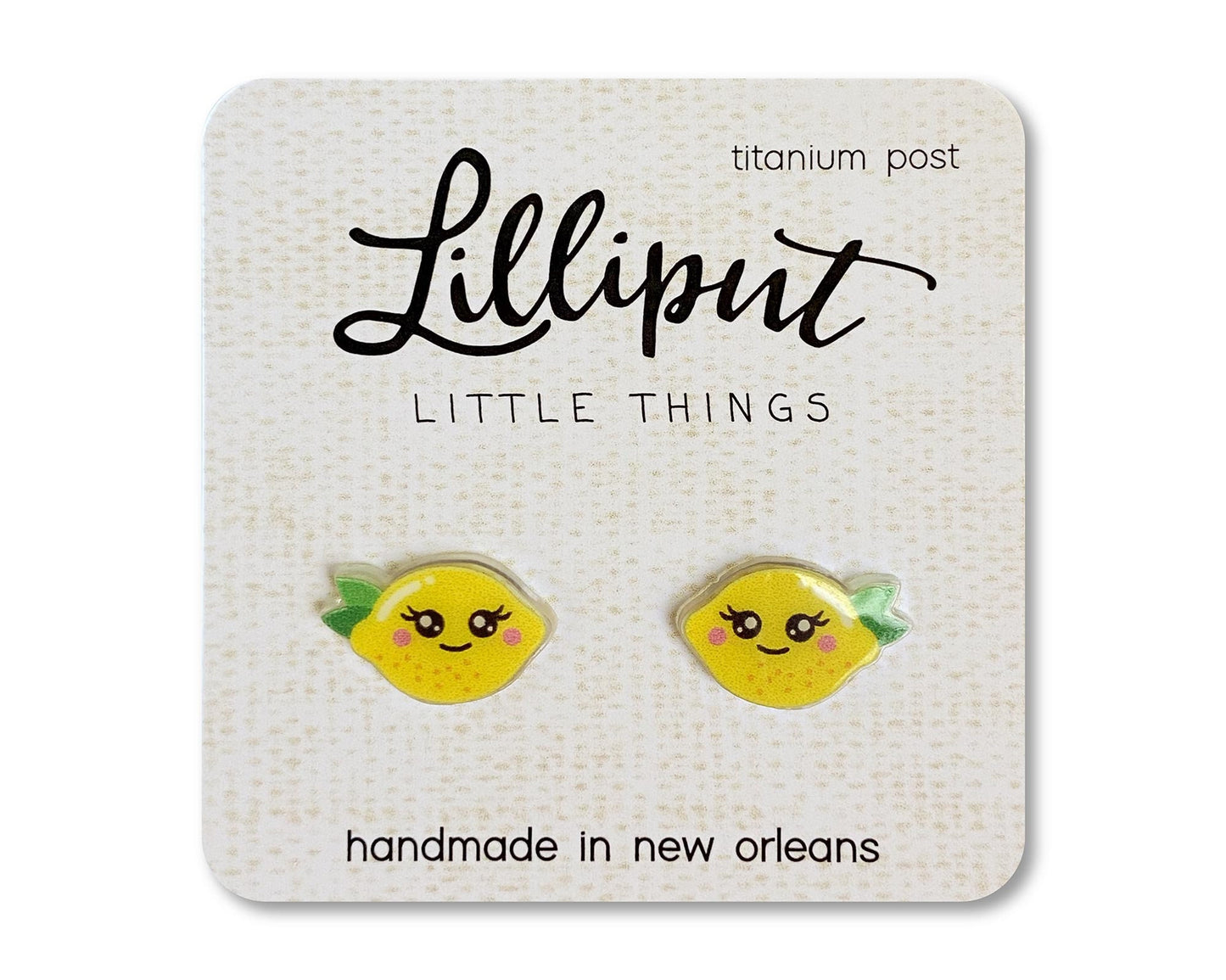 Kawaii Lemon Earrings