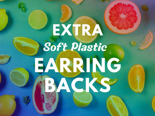 Earring Backs // 5 Pairs Extra Plastic Backs // Soft Plastic Earring Backs