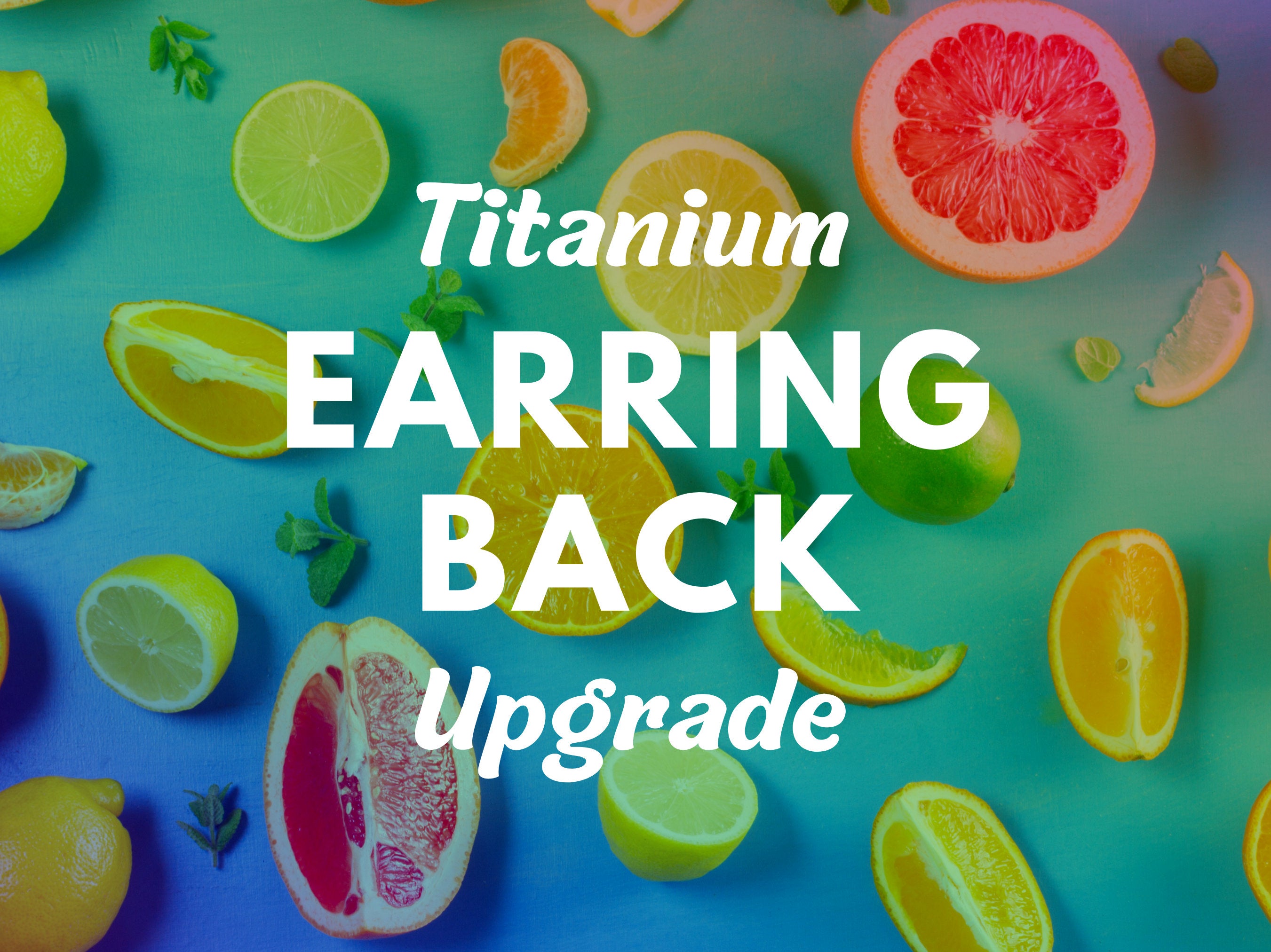 Titanium earring deals backs